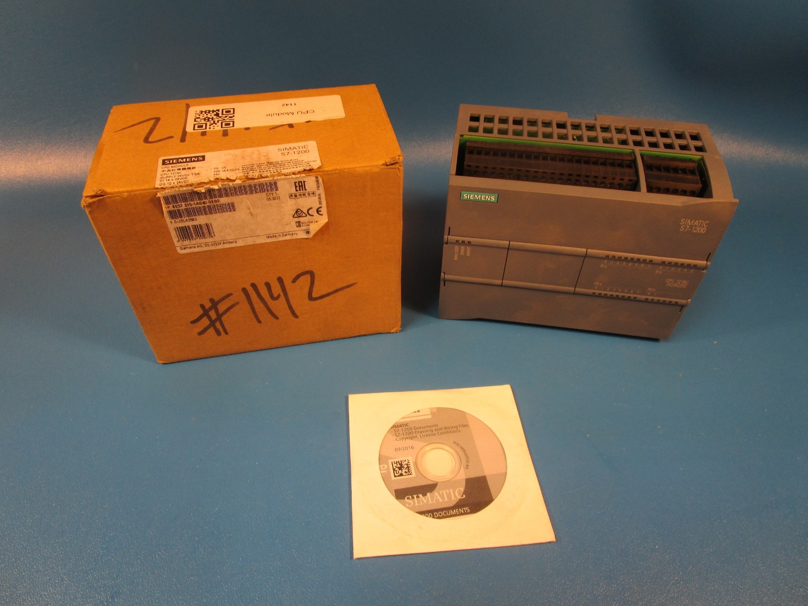 SIEMENS 6ES7 215-1AG40-0XB0, S7-1200 Programmable Controller, CPU Module