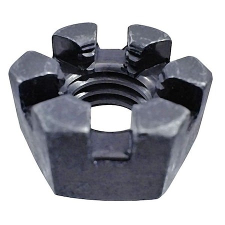 Zoro Select 351245G 3/4″-16 Grade 5 Plain Finish Steel Round Slotted Castle