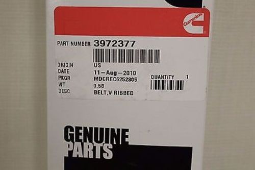 Cummins V Ribbed Belt – 3972377/ G12-C7-F09 / 3030-01-570-3726 – New