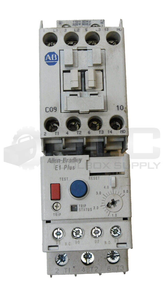 ALLEN BRADLEY 193-EECB /C OVERLOAD RELAY 1.0-5.0A W/ 100-C09*10 /A CONTACTOR