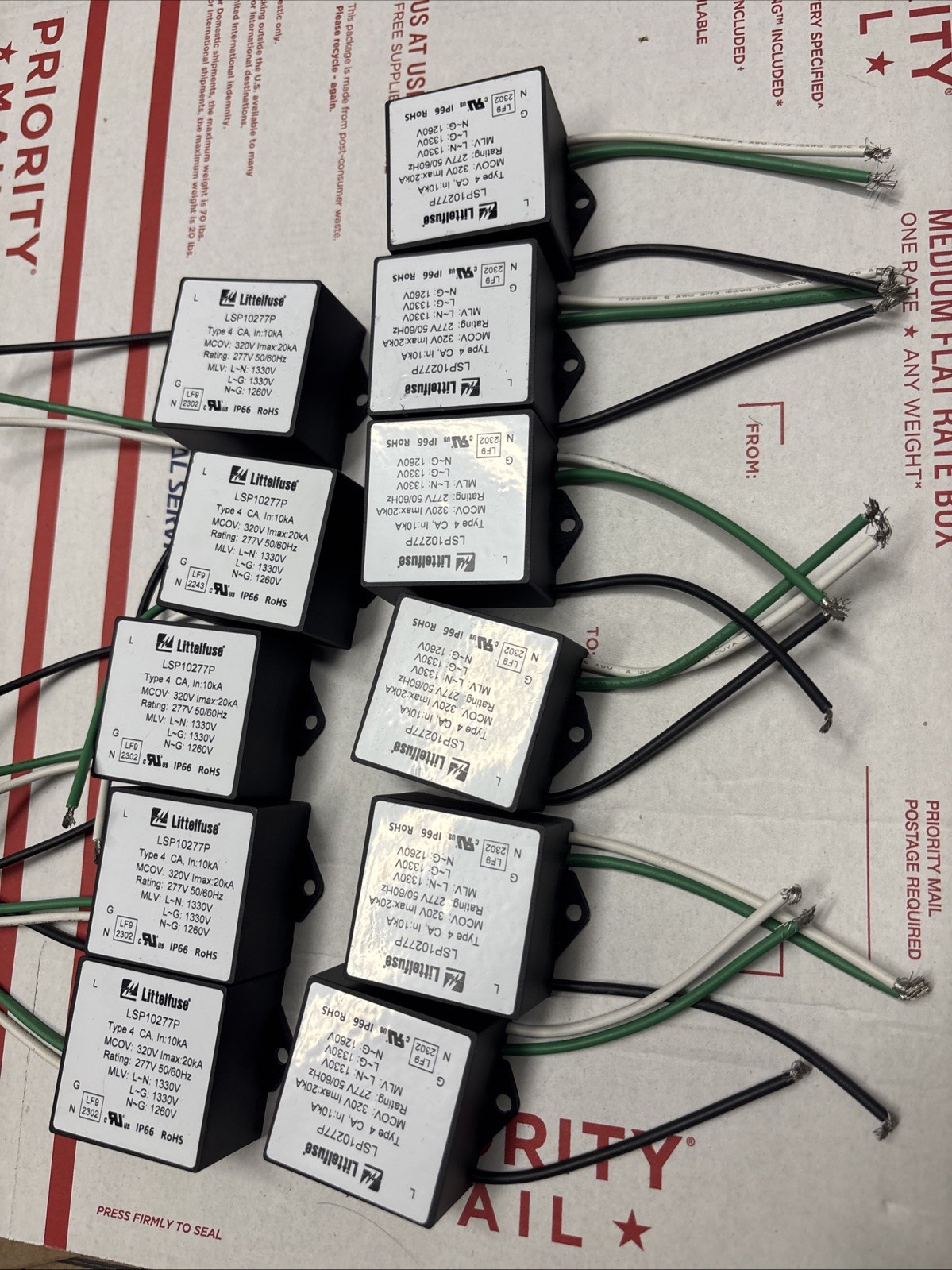 Lot Of 11 Littelfuse 277V LSP10277P Led Driver Surge Protection 277 Vac 50/60Hz