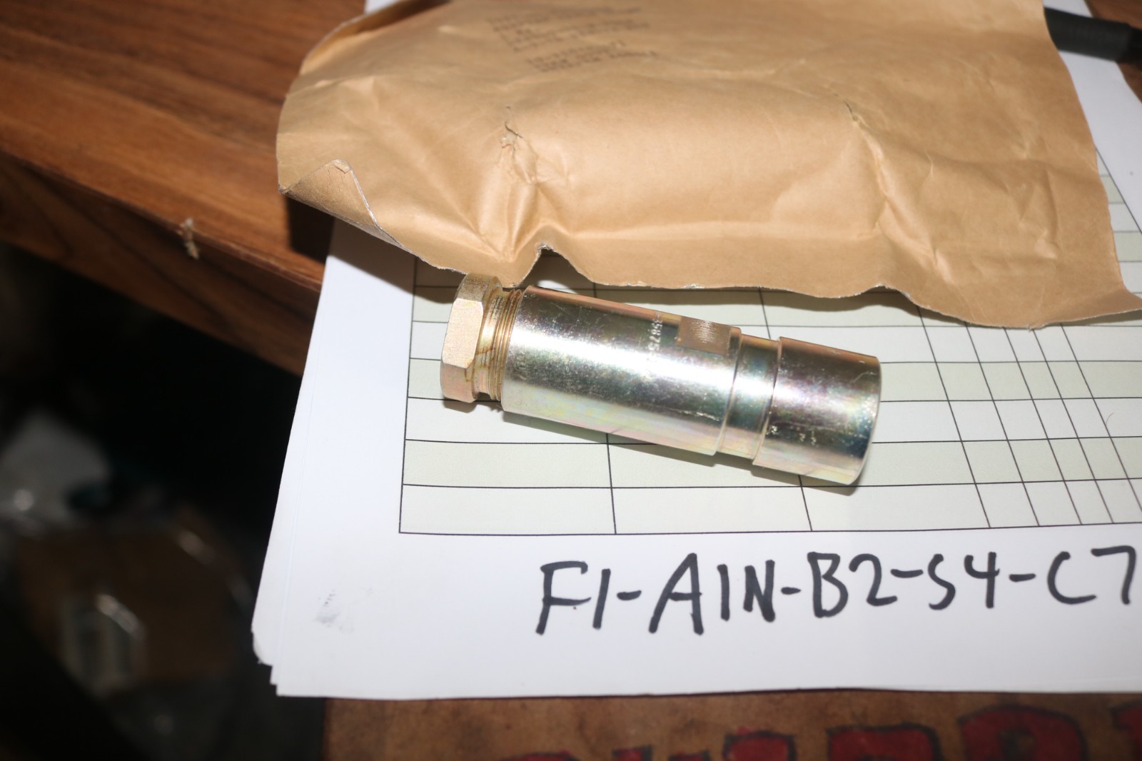 NOS Bendix electrical connector backshell PN 10-35875-171 5935-00-729-3765