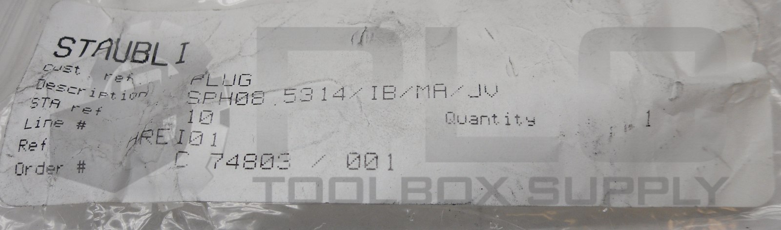 NEW STAUBLI SPH08.5314/IB/MA/JV COUPLING SPH085314IBMAJV