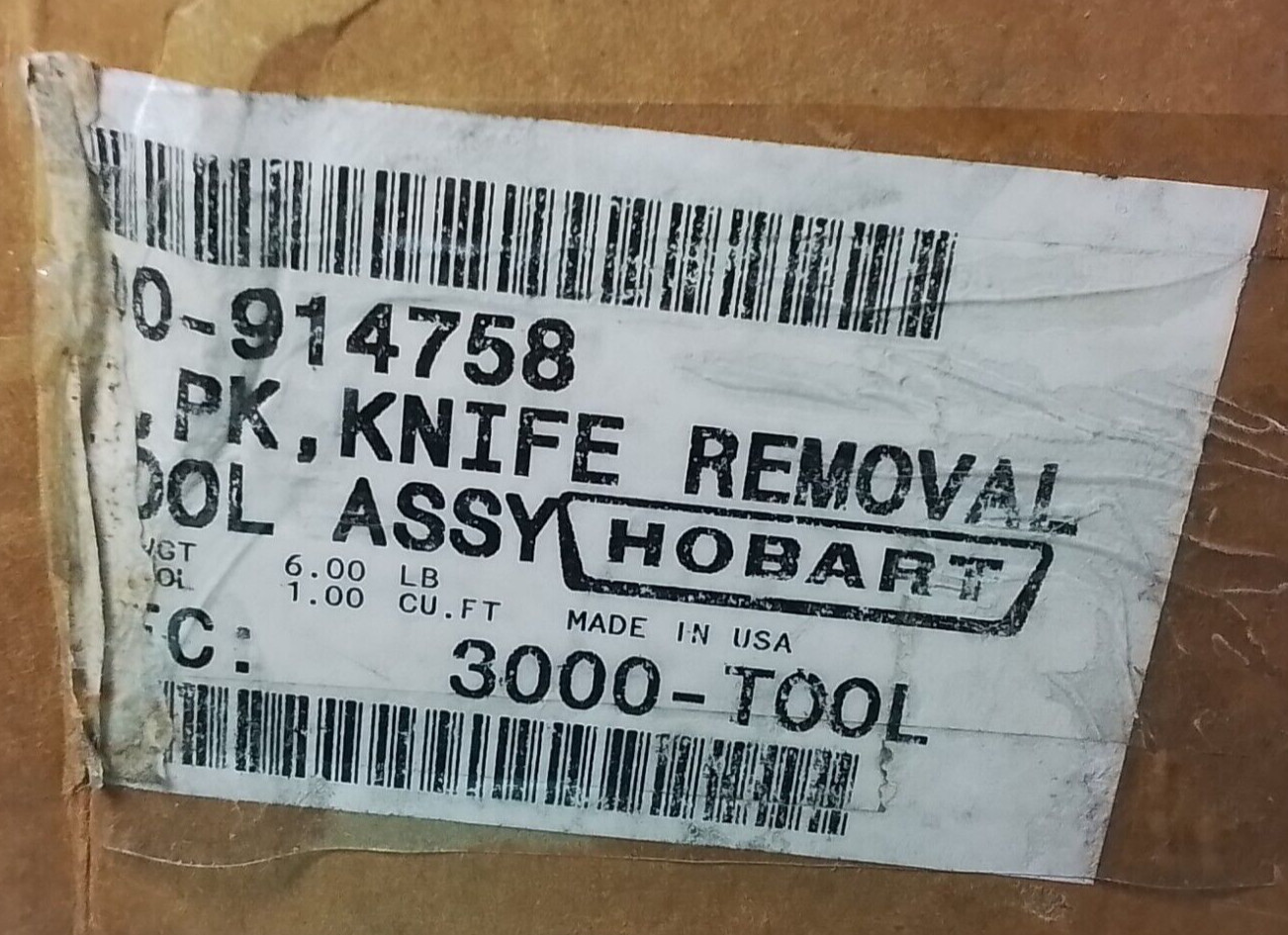 Hobart 00-914758 Knife Removal Tool