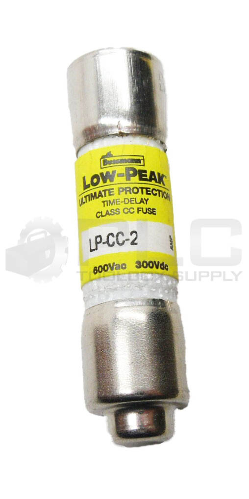 NEW BOX OF 7 BUSSMANN LP-CC-2 LOW PEAK FUSE 2A 600VAC