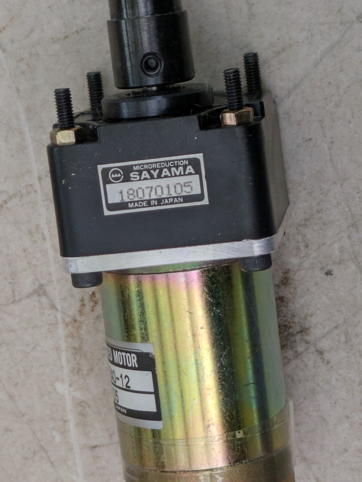 SAYAMA GEARED MOTOR RB-40GM-E40-12
