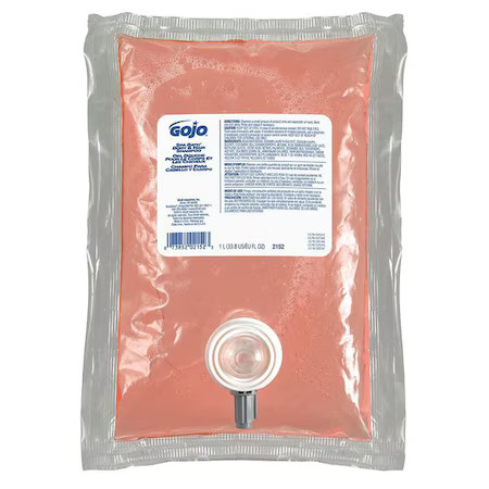 Gojo 2152-08 Spa Bath Body & Hair Shampoo, 1000Ml Nxt Refill, Pk8