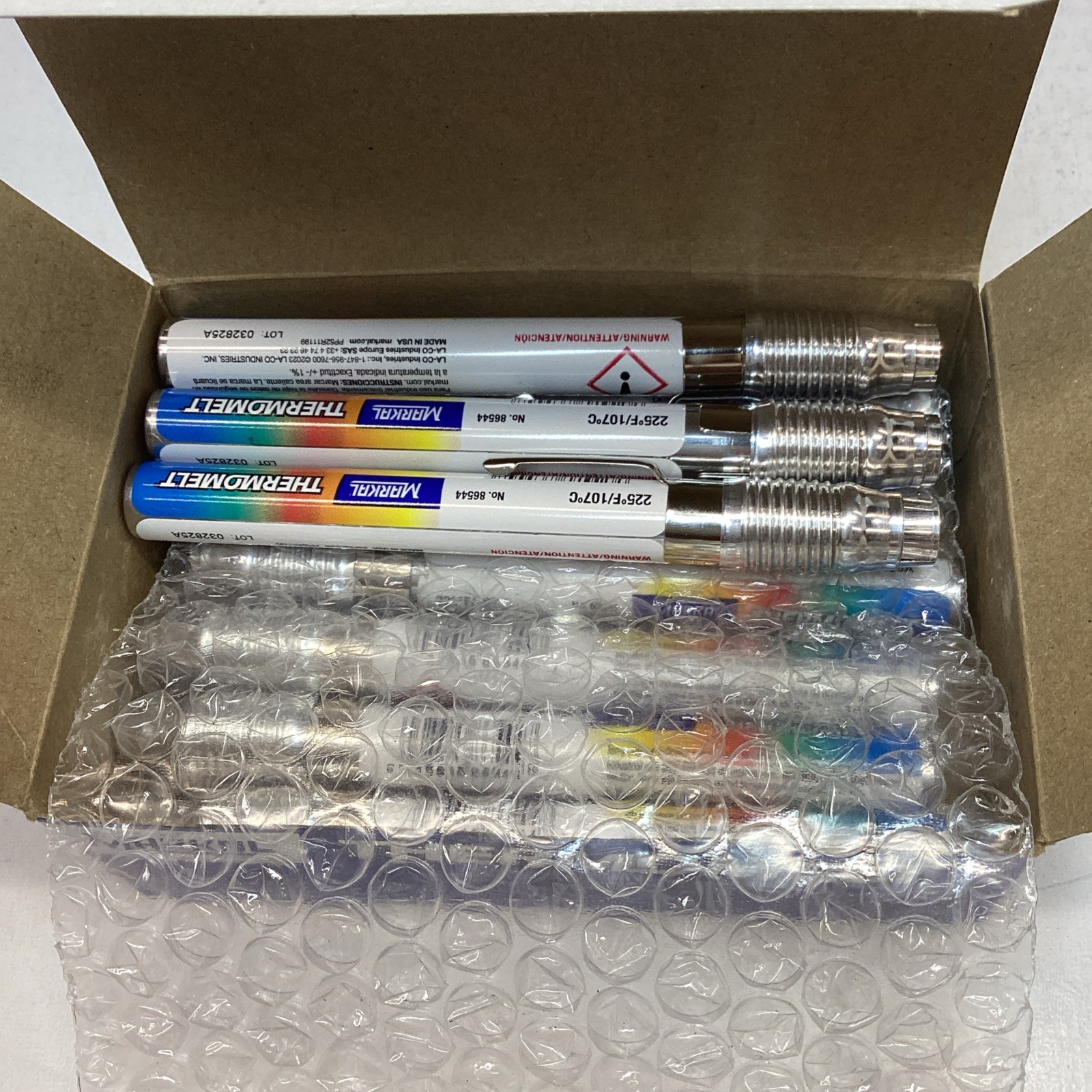 Markal Thermomelt 086544 Temperature Indicator 225F 107C Box of 9