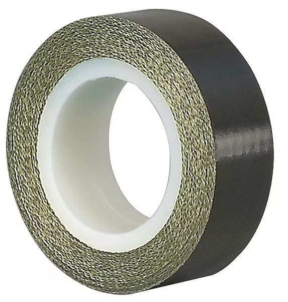 Tapecase Cloth Tape, Black, 5 yd L, 1 in