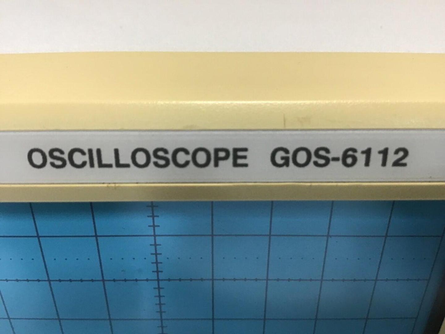 GW INSTEK Oscilloscope GOS-6112 Used #119529