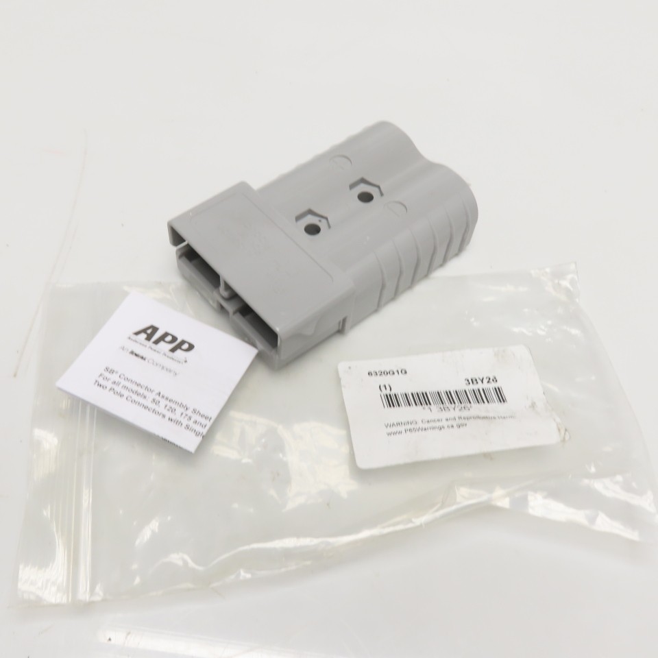 Anderson Power Products 6320G1 SB350 Gray 2-Pole Power Connector 350A 600V