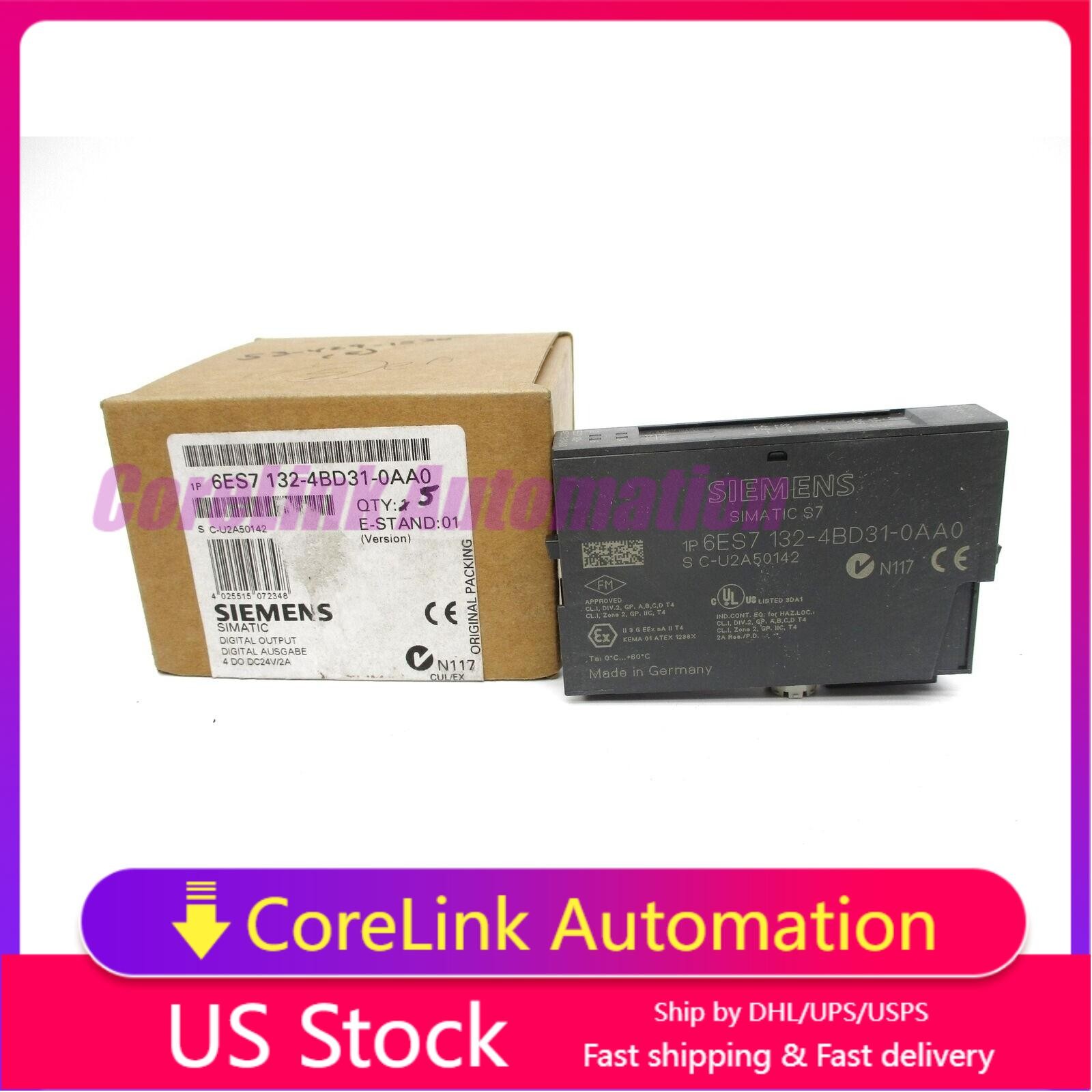 New Siemens 6ES7 132-4BD31-0AA0 6ES7132-4BD31-0AA0 SIMATIC DP 5 ELECTRON MODULES