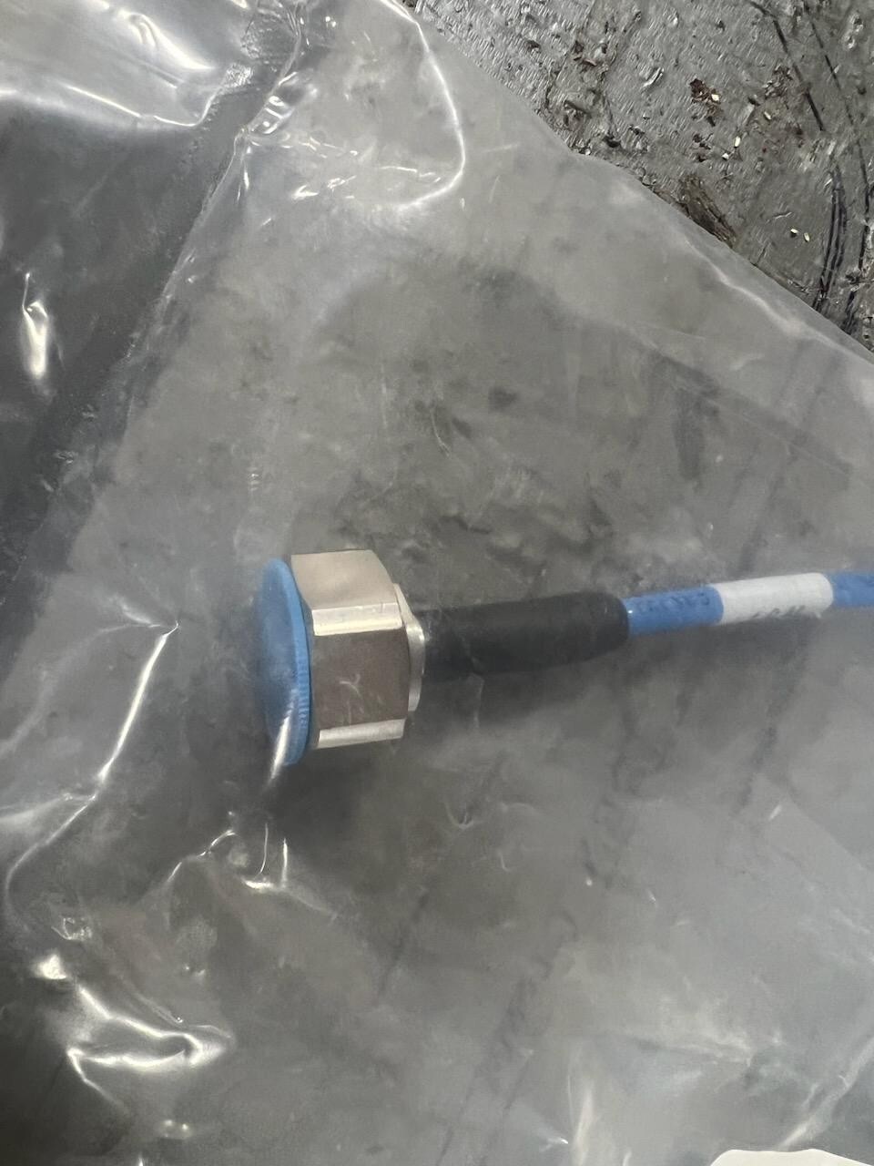 Blue Coax Jumper 1.0m (3 ft) PIM Rated 4.3-10 Male Connector / 4.3-10 Female Co