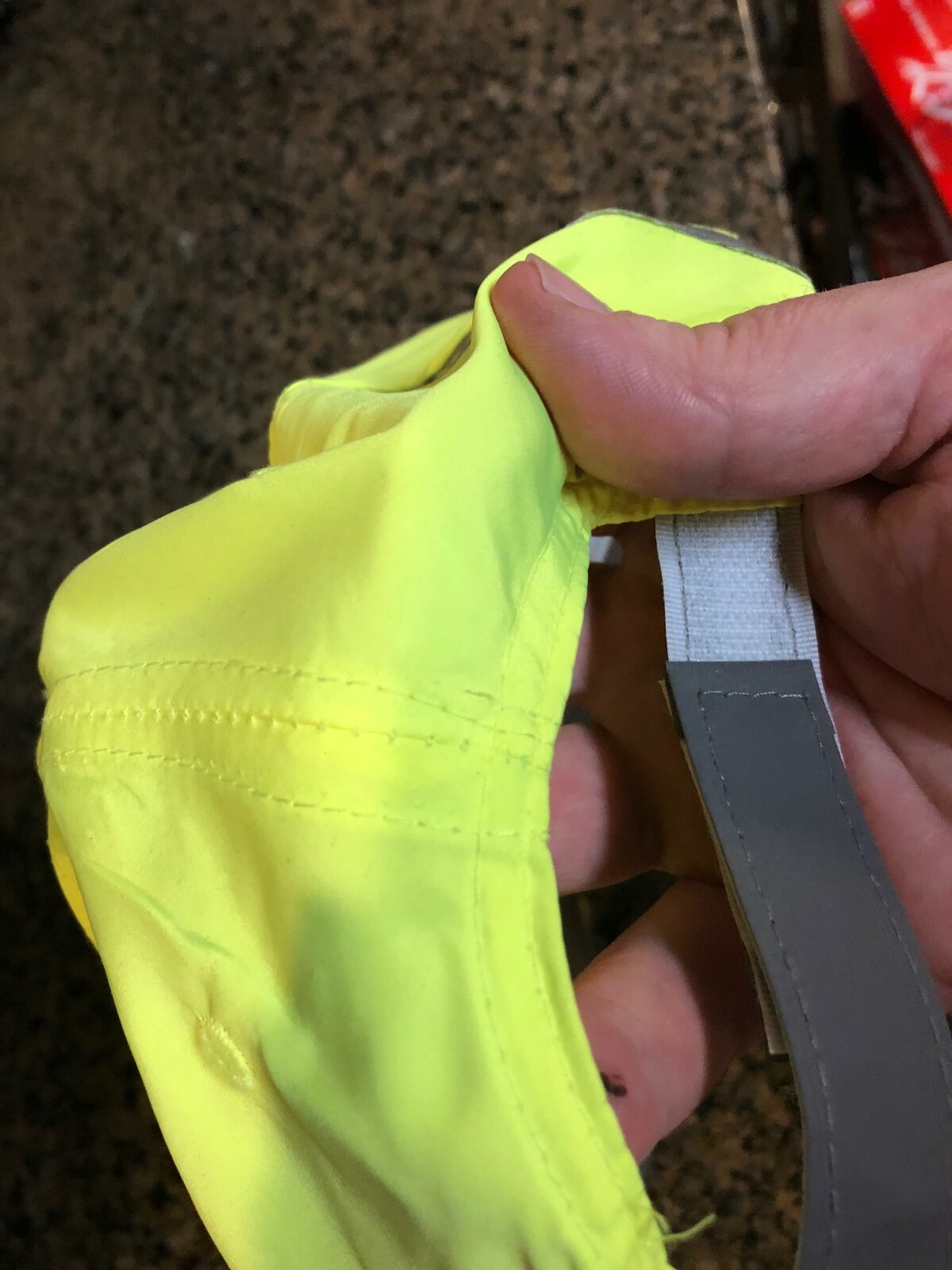 Hi Vis Reflective Cap Safety Baseball hat, flourescent Lime / Orange