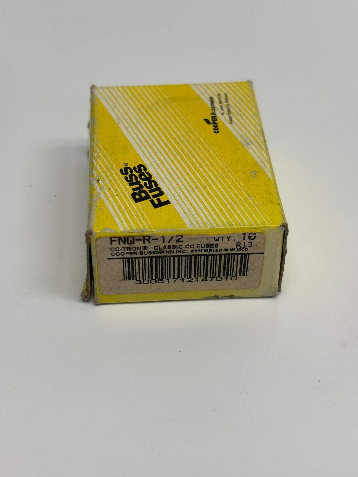 10-Pack Bussmann FNQ-R-1/2 CC-Tron Classic CC Fuses
