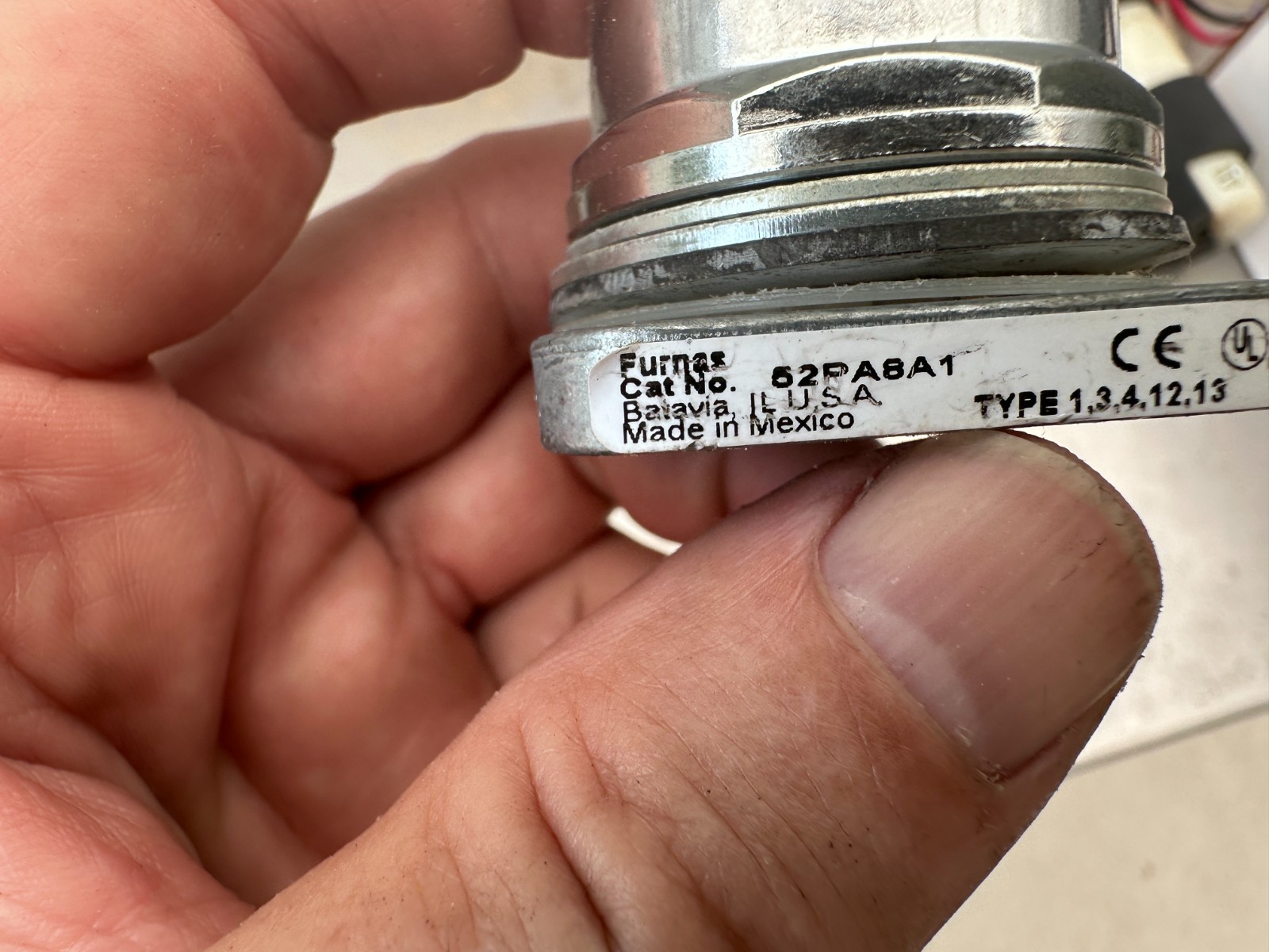 Furnas/Siemens 52PA8A1 Push Button Operators, Black – (Lot of 3)