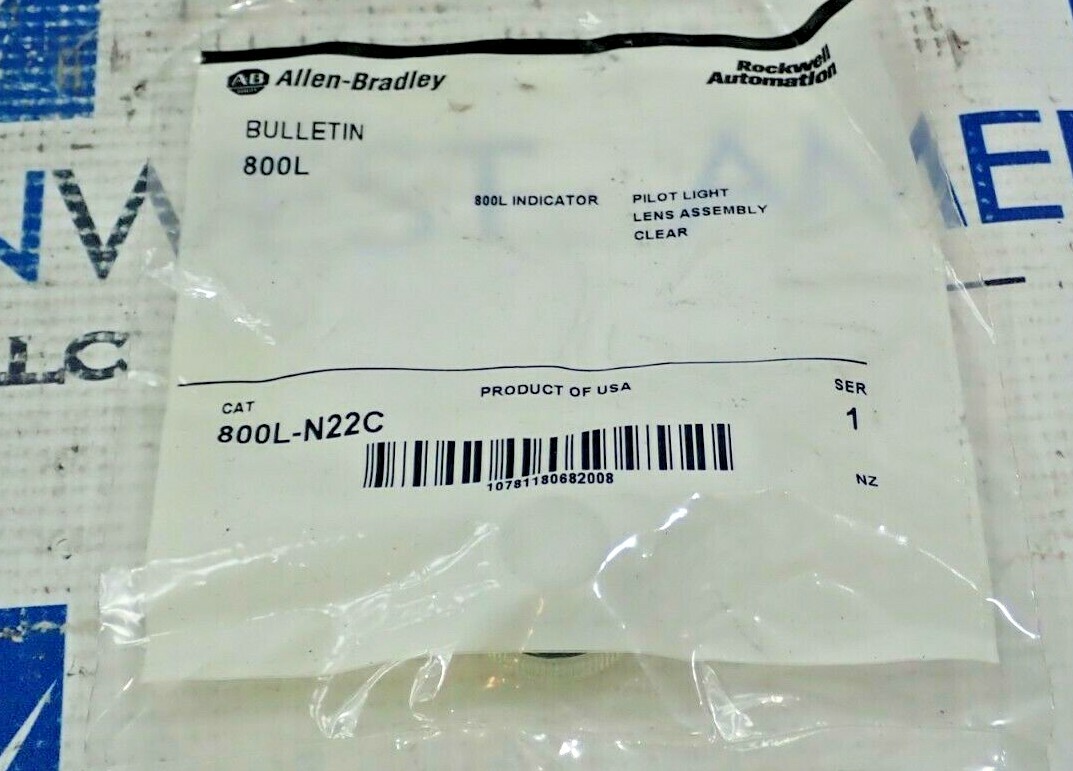 ALLEN BRADLEY 800L-N22C PILOT LIGHT LENS CLEAR NEW