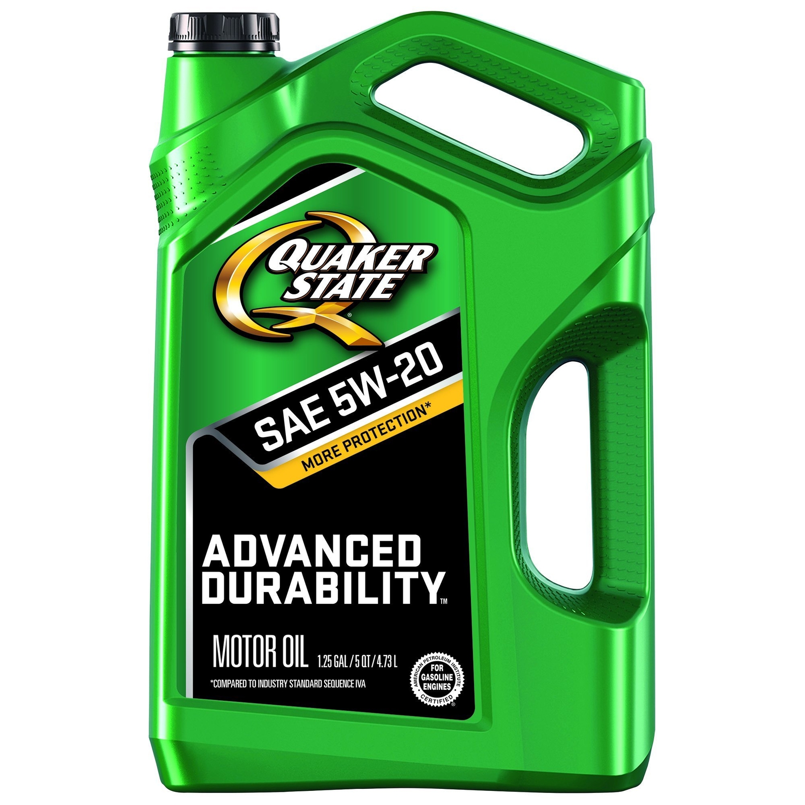 Quaker State 550038290 Advanced Durability 5W-20 Motor Oil – 5 Quart Jug