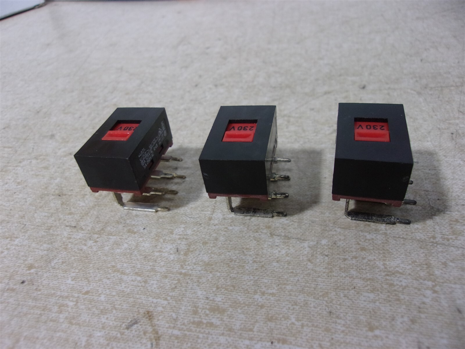 NEW Marquardt Voltage Selector Slide Switch 6-Pin 90 Degree 115-230V Lot of 3