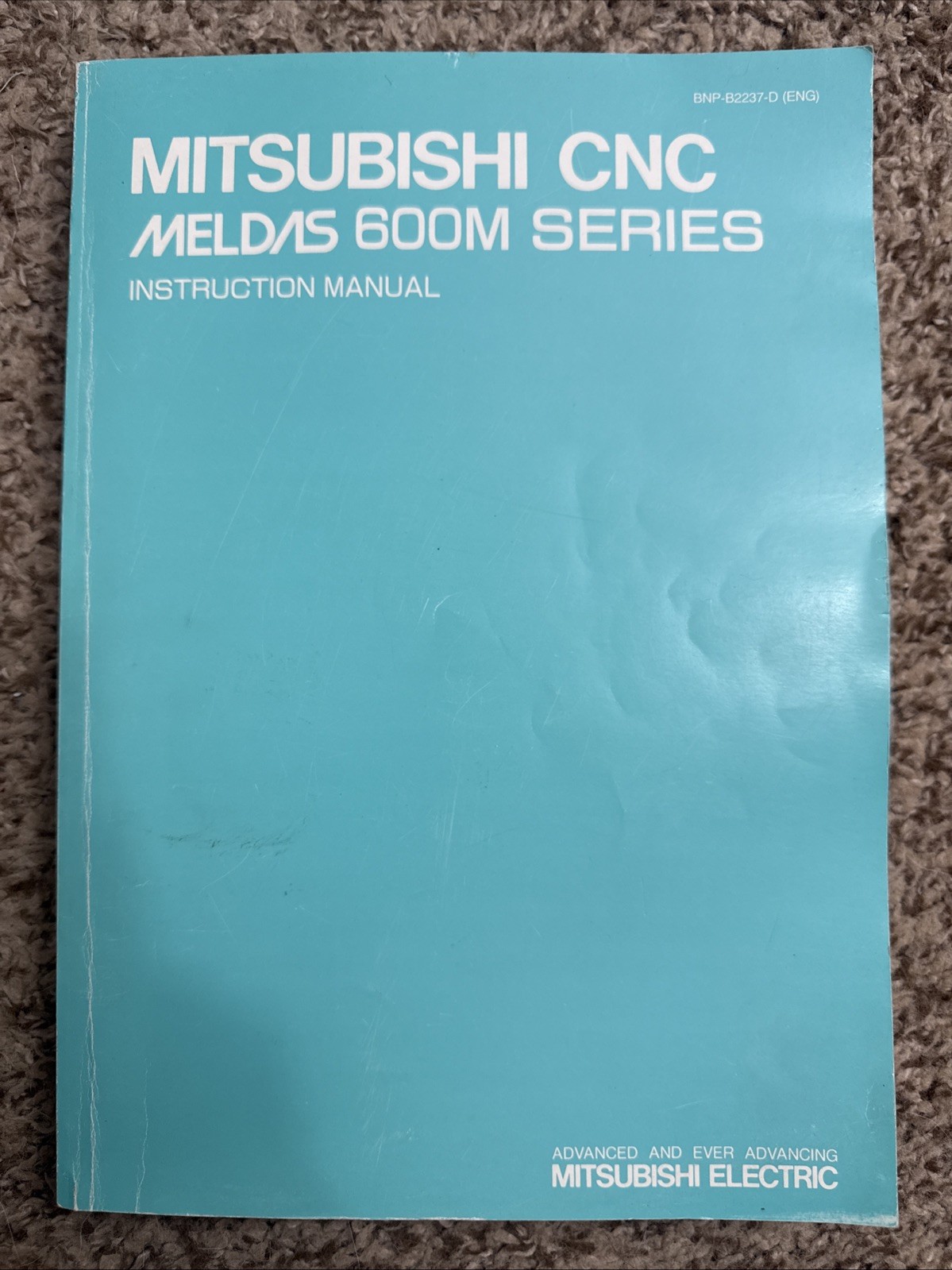 MITSUBISHI MELDAS 600M SERIES INSTRUCTION MANUAL BNP B2237