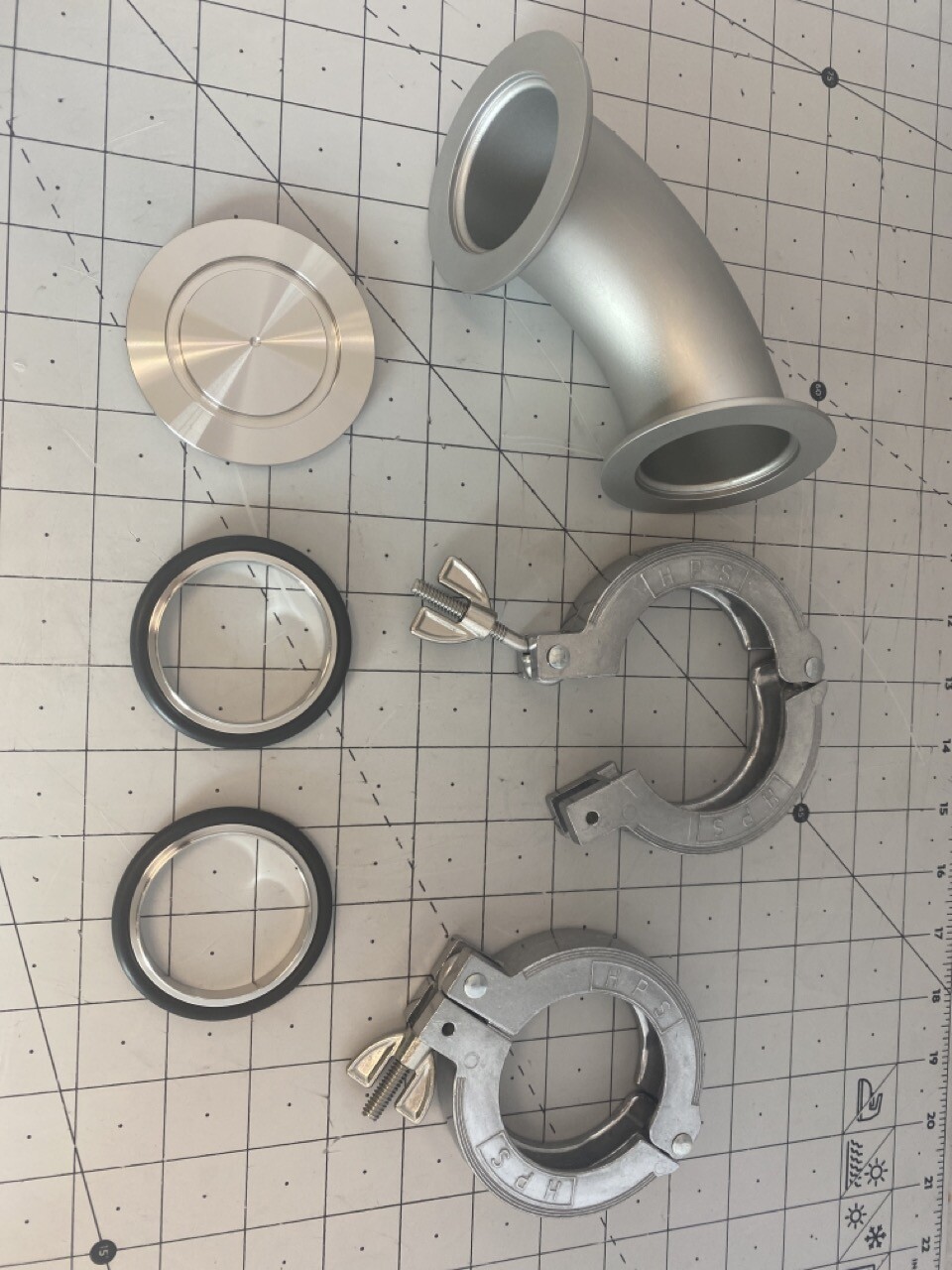 Applied Materials Kit, Centura Chamber Through the Floor Vacuum Copnn0240-75106