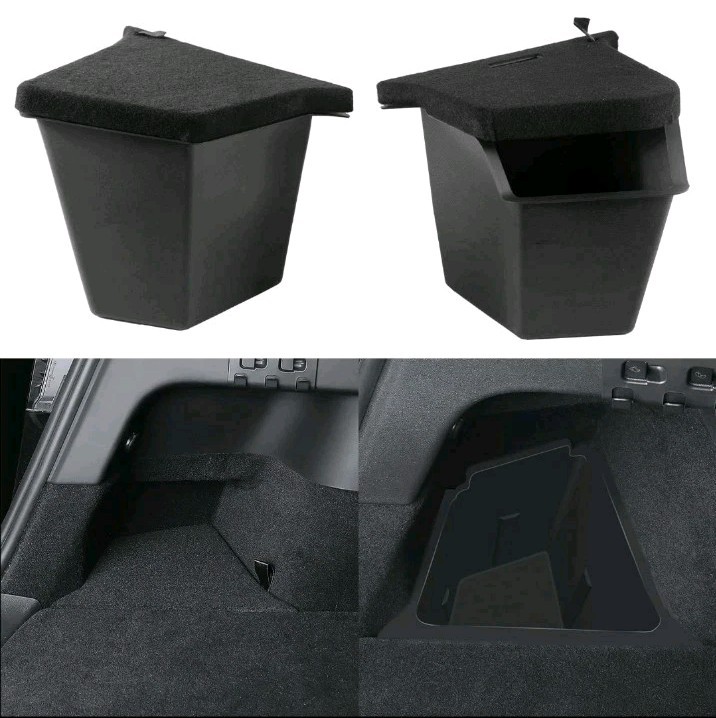 Tesla Model Y Juniper Rear Trunk Storage Bins 2025 2026 Organizer W/ Cover TPE