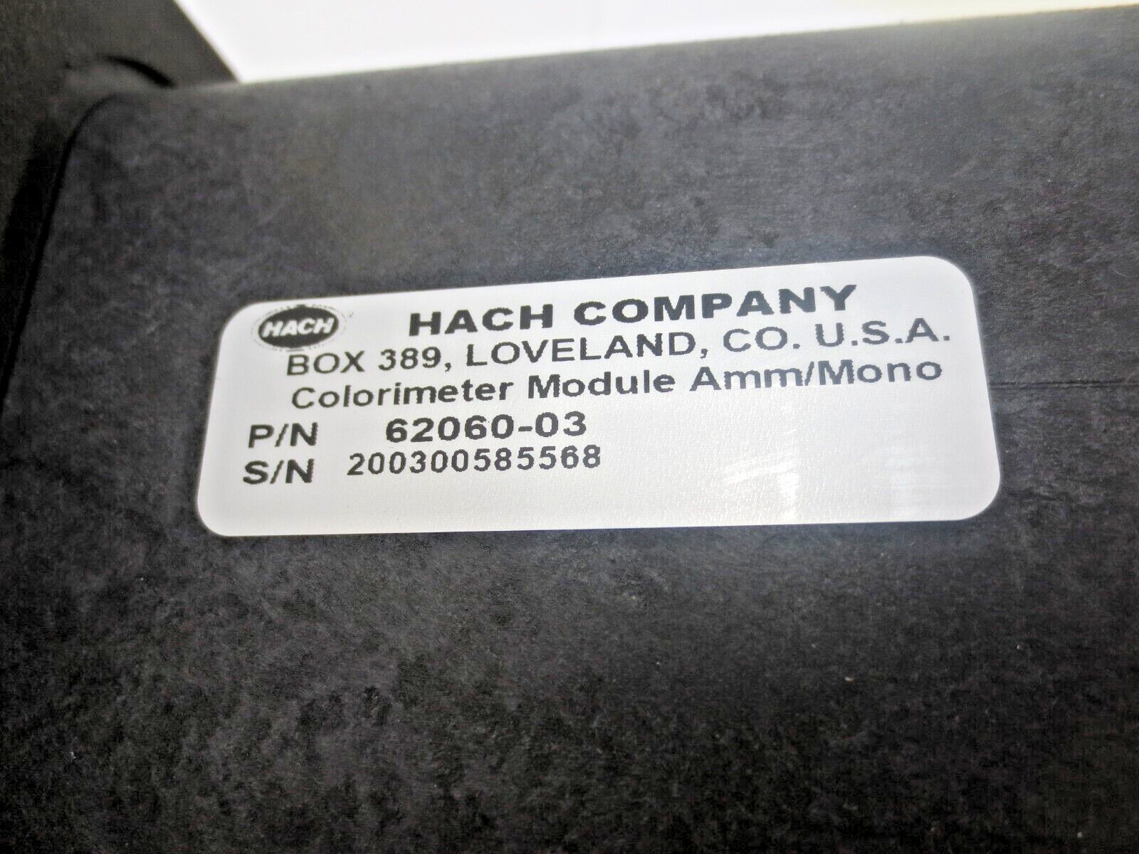 HACH Company 62060-03 Module Colorimeter Testing LR Hardness