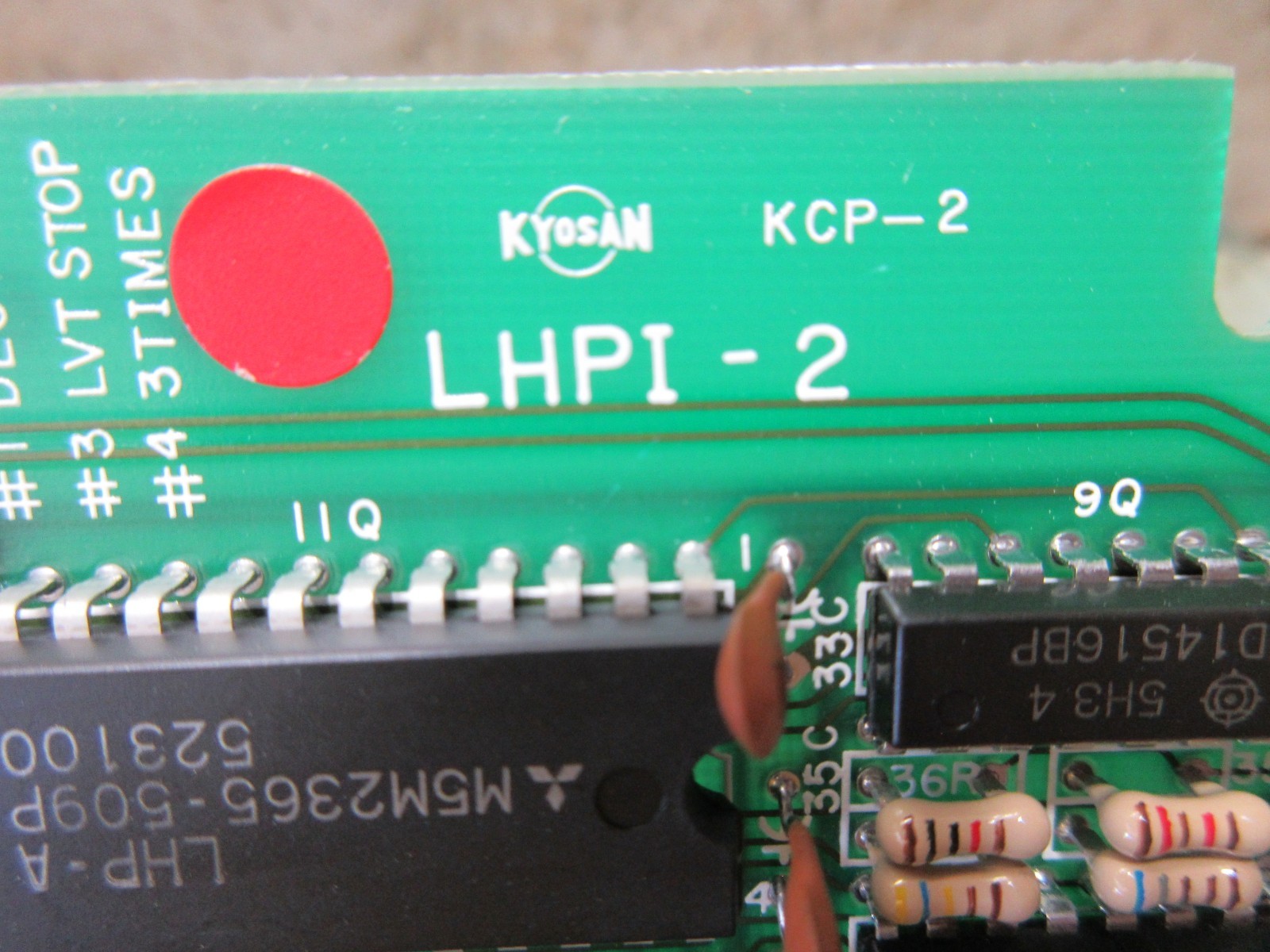 KYOSAN CIRCUIT BOARD KCP-2 LHPI-2 MD-68168 CNC BALDOR RELIANCE WARRANTY