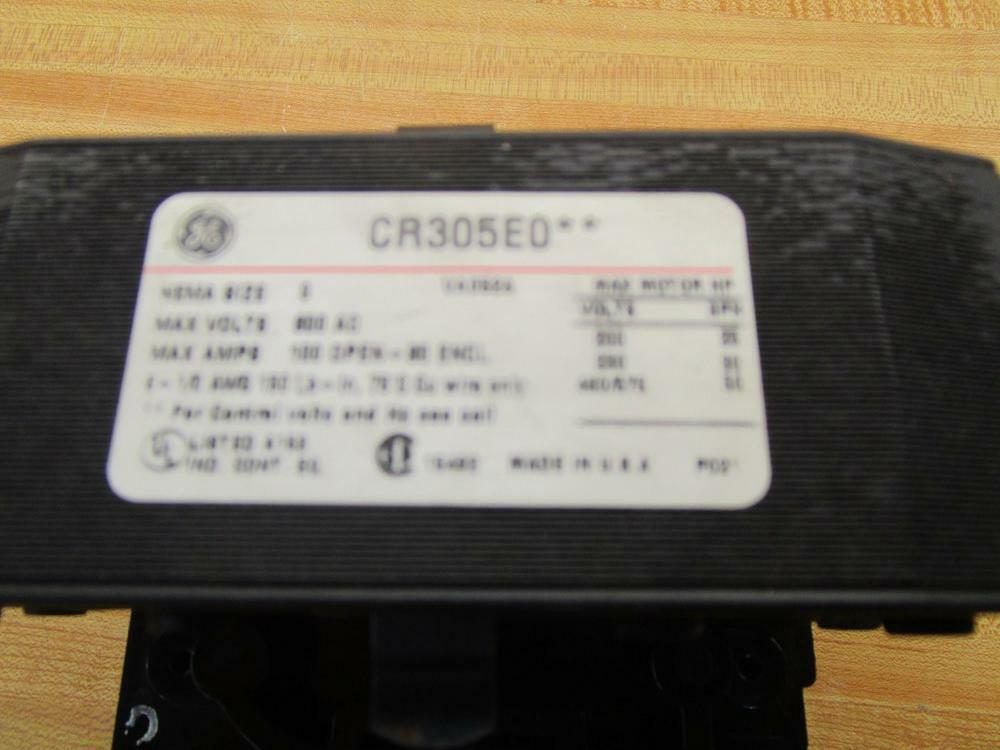General Electric CR305E0 Contactor Upper Deck W/Armature & Spring
