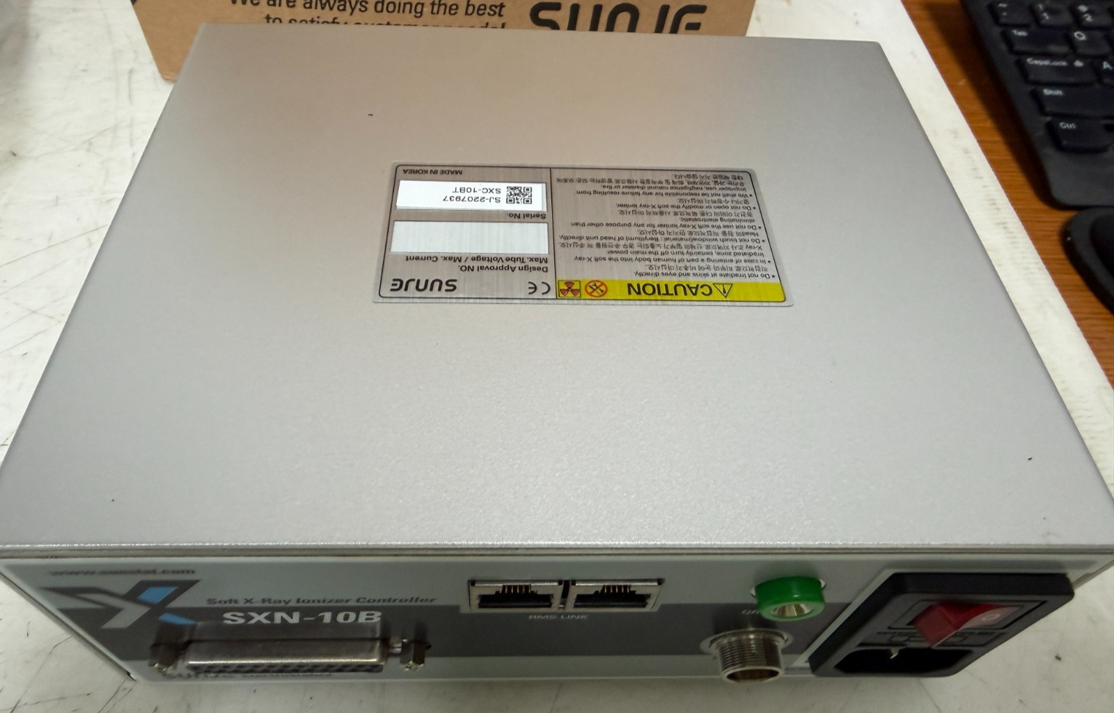 NEW SUNJE ELECTROSTATICS SXN-10B 100-240V SOFT X-RAY IONIZER CONTROLLER SXC-10BT