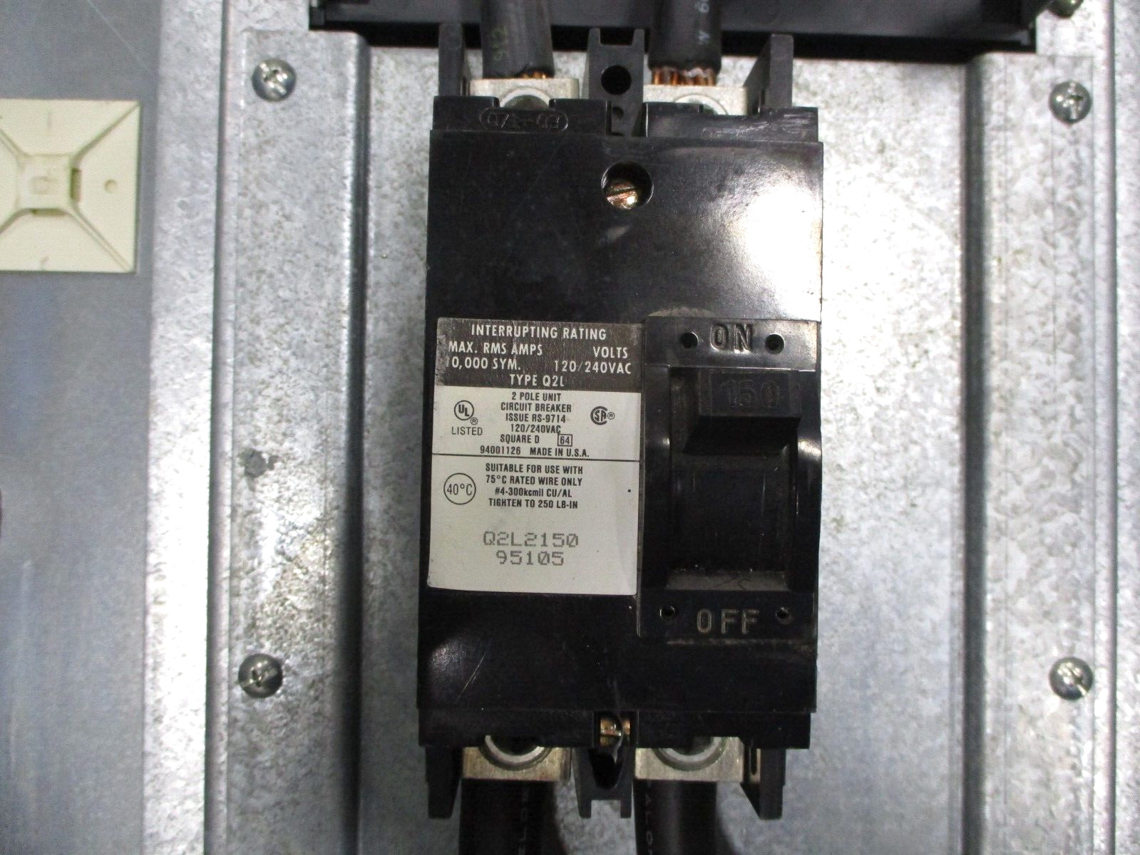Square D NQ0D42L225CU PanelBoard Circuit Breaker 120/240 VAC 3 Wire 1 PH A8489AB