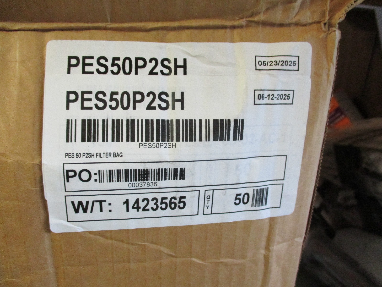 CASE OF 50 Micron Filter Bag PES50P2SH QTY50 LIQUID FILTER BAGS ER