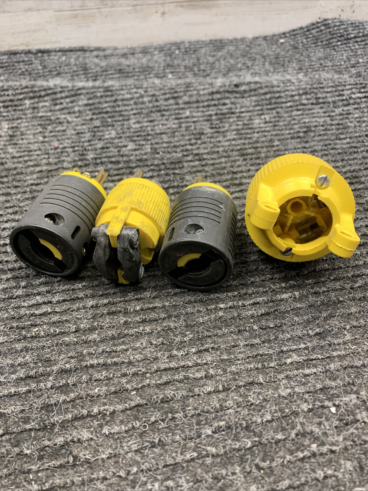 Used Mixed Lot of 4 Pass & Seymour Male Plugs 15A,125V – 20A,250V