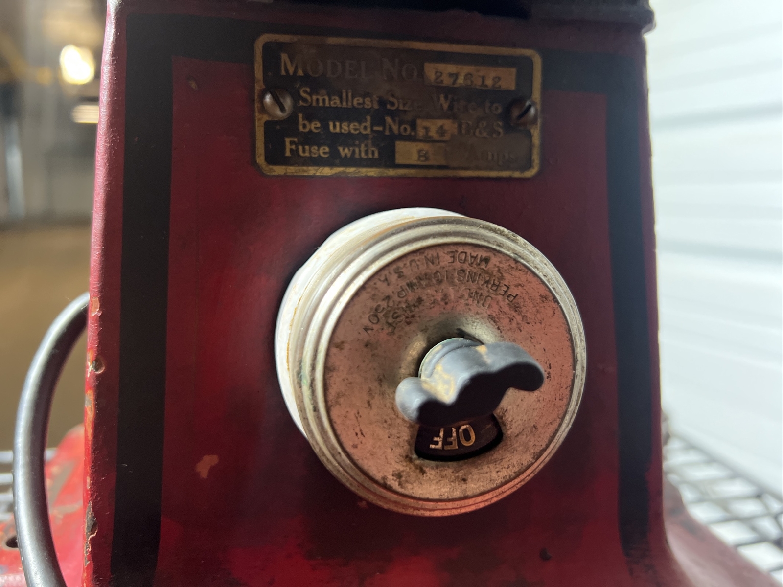 Genuine Vintage Hobart 27612 Size 12 Meat Grinder 1 Phase 110V
