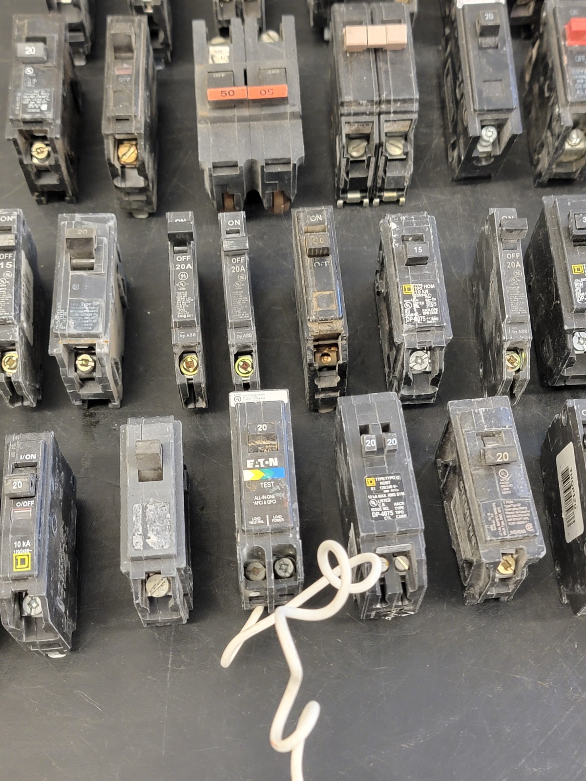 Lot of 55 Circuit Breakers Various Amps See Photos PRE-OWNED.