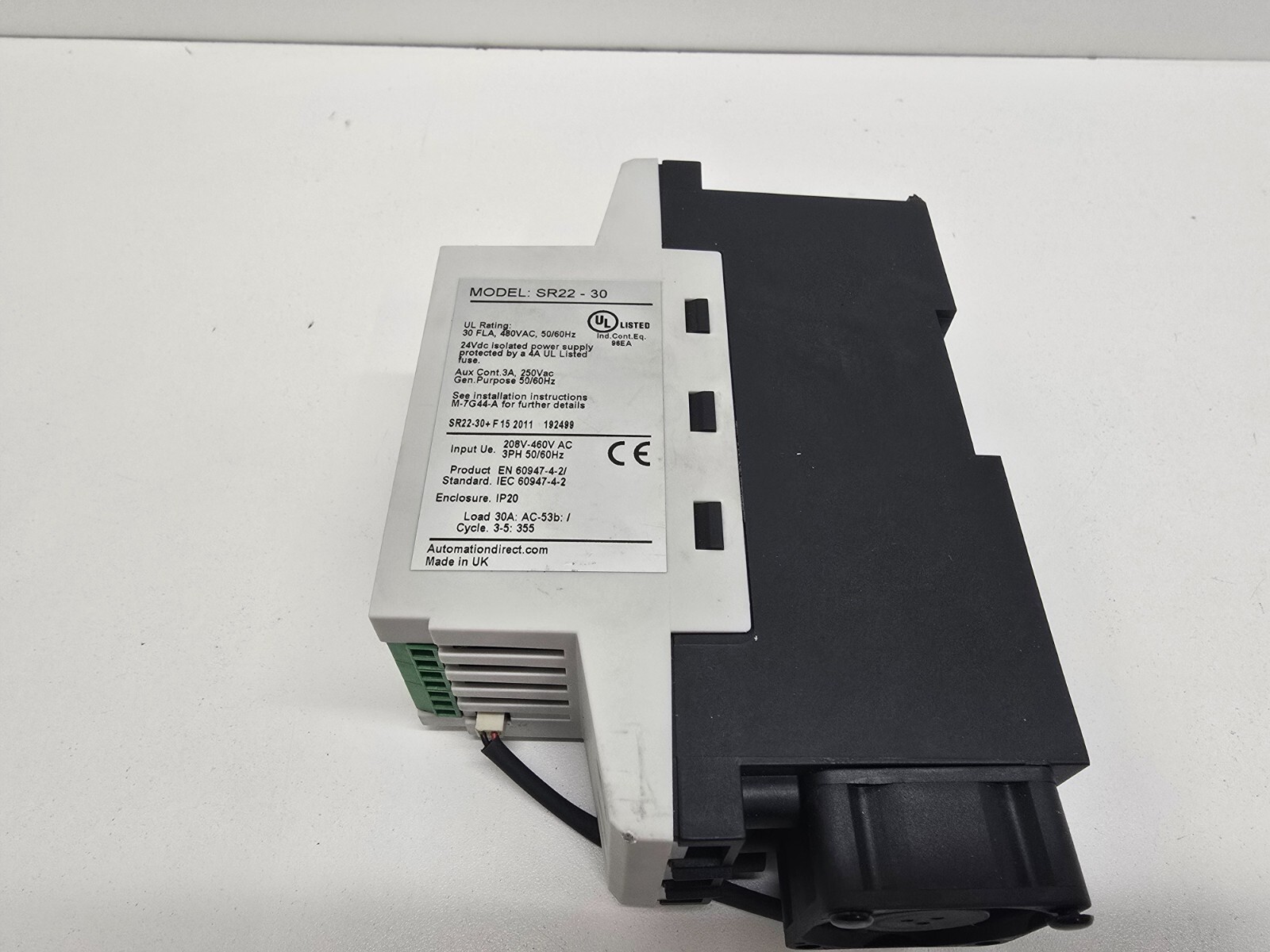 GOOD USED! STELLAR 30A 208-230/460VAC SOFT STARTER SR22-30