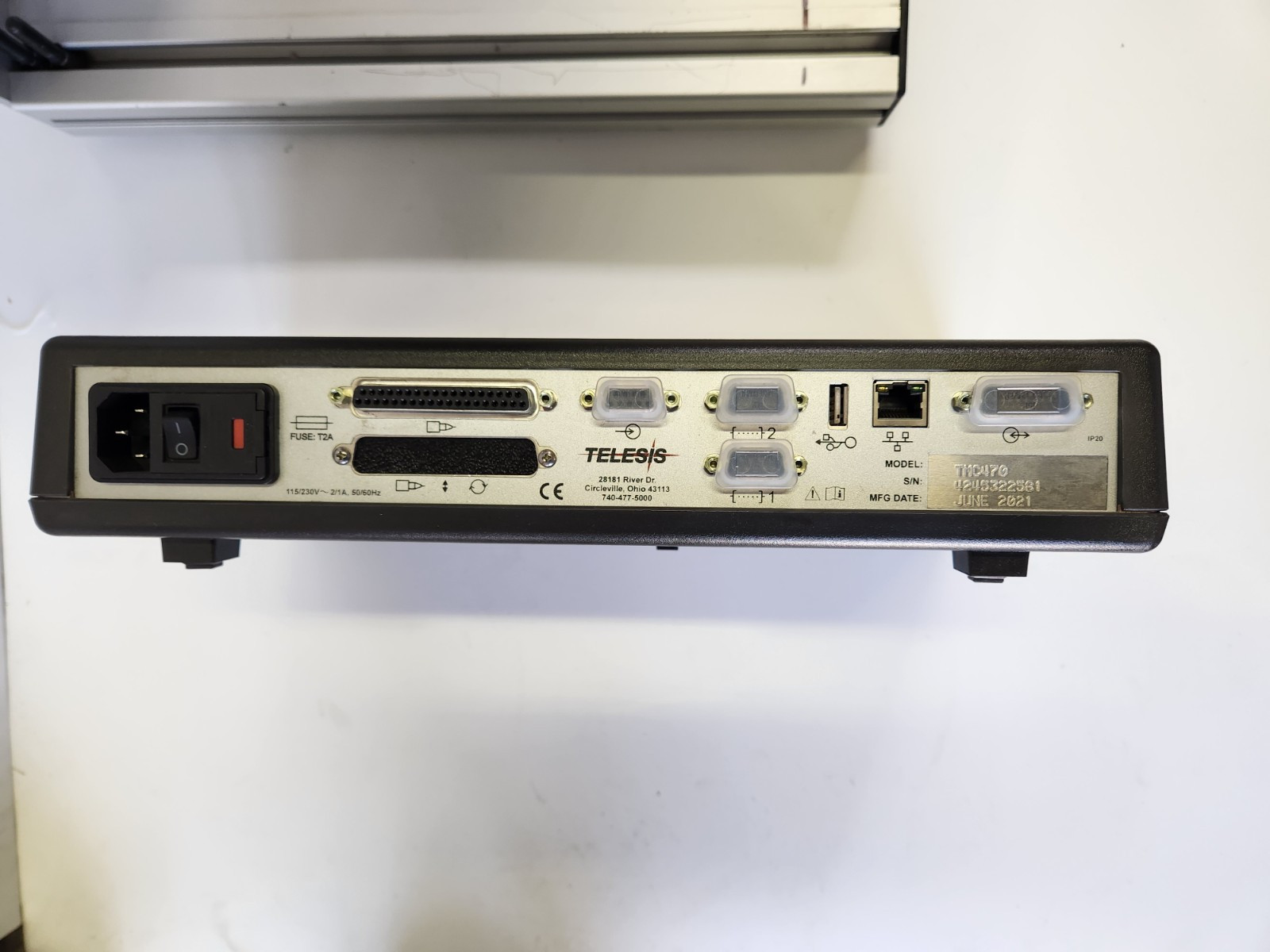 Telesis PinStamp TMP1700 Marking Head, TMC470 Controller and Stand