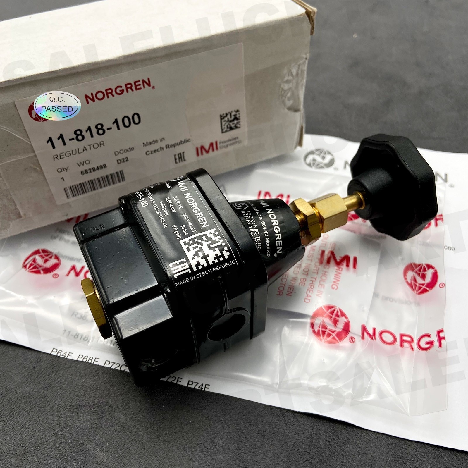 New Precision Pressure Regulator G1/4 0.07-4 Bar for NORGREN 11-818-100 11818100