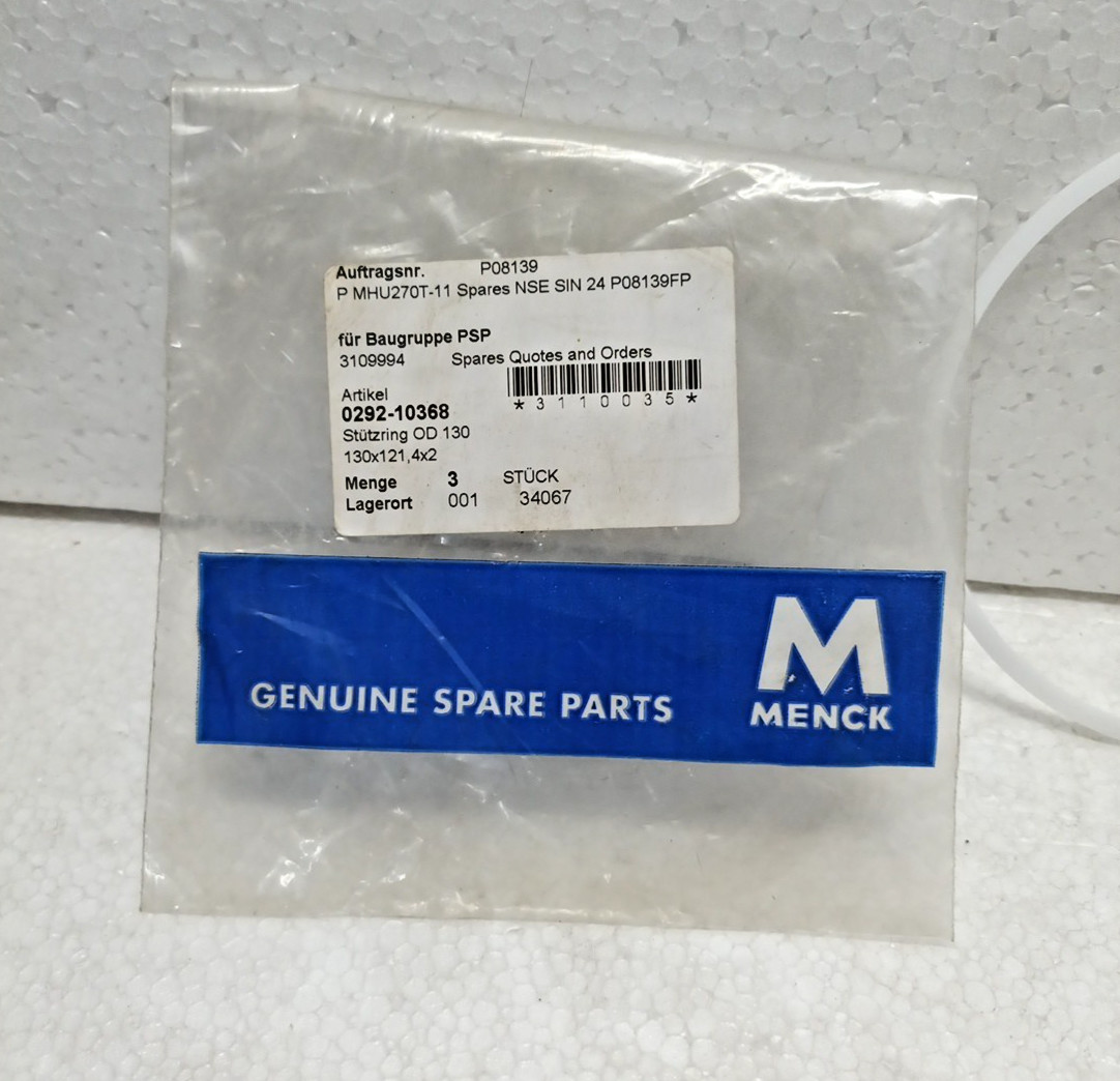 MENCK 0292-10368 Support Ring OD 130 (Set of 3) Genuine Spare Part