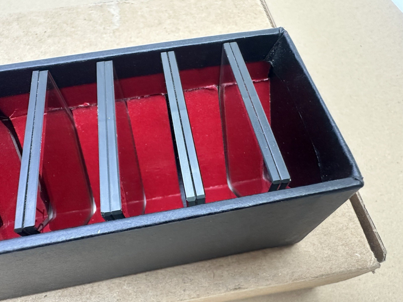 Vtg FULL BOX Set of SIX (6) Bausch & Lomb Optical Density Filters 313411-103