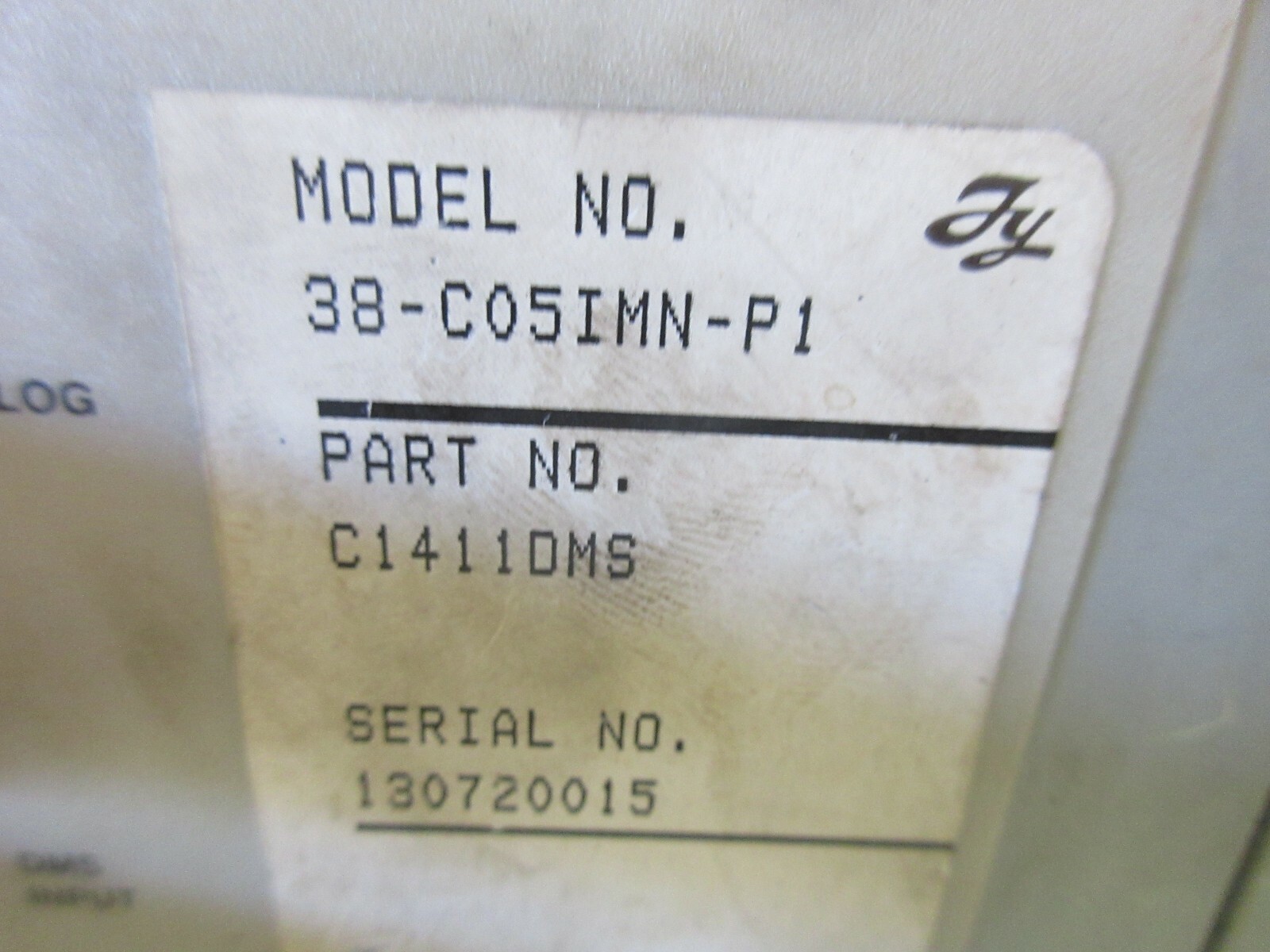 ELECTROHOME CRT DISPLAY 38-C05IMN-P1 C1411DMS TOSHIBA M34KLP22XP02 HYUNDAI LATHE
