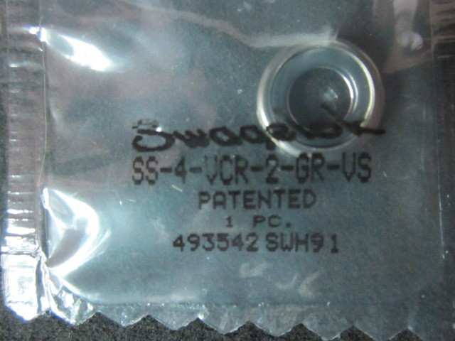 SWAGELOK SS-4-VCR-2-GR-VS 316L SS VCR Face Seal Fitting