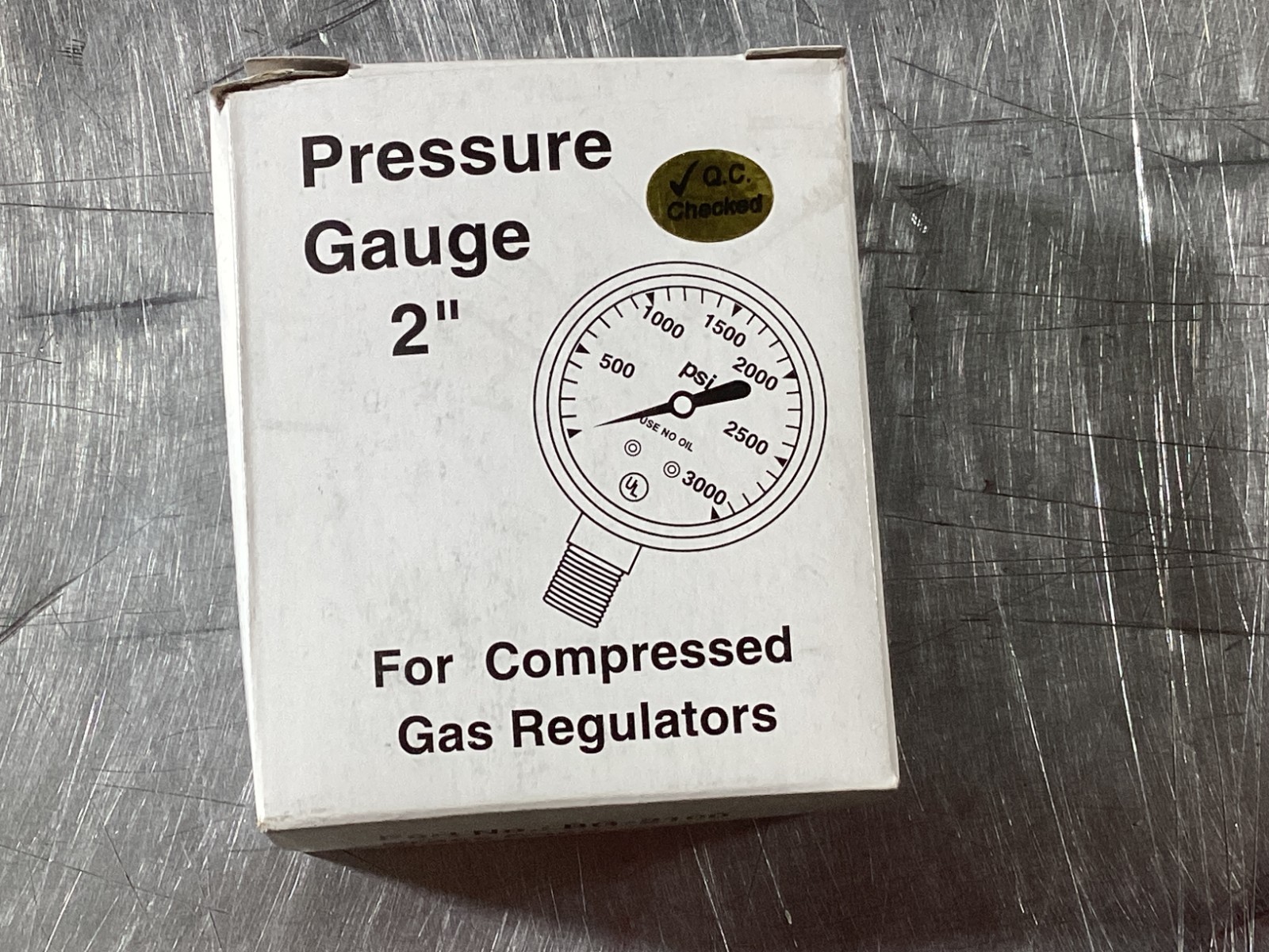 2″ Brass Pressure Gauge BG-2100 0-100 PSI Compressed Gas Regulator Gauge