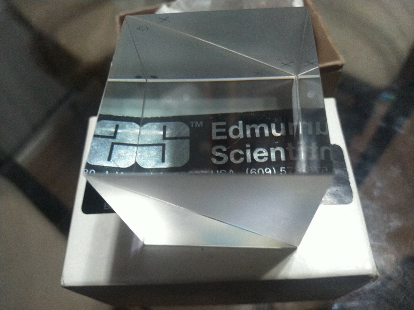 New Edmund Scientific Standard Cube B/S 40 Mm Nt-32-506