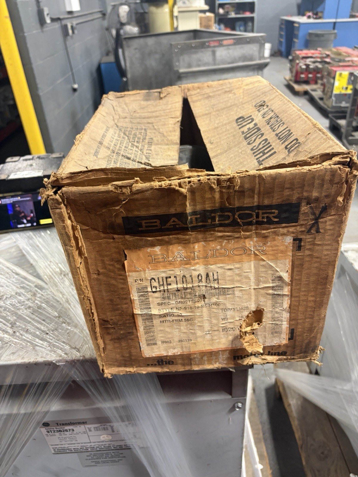 NEW Baldor Gear Reducer 10:1 RATIO GHF5018AH F-918-10-B5-H
