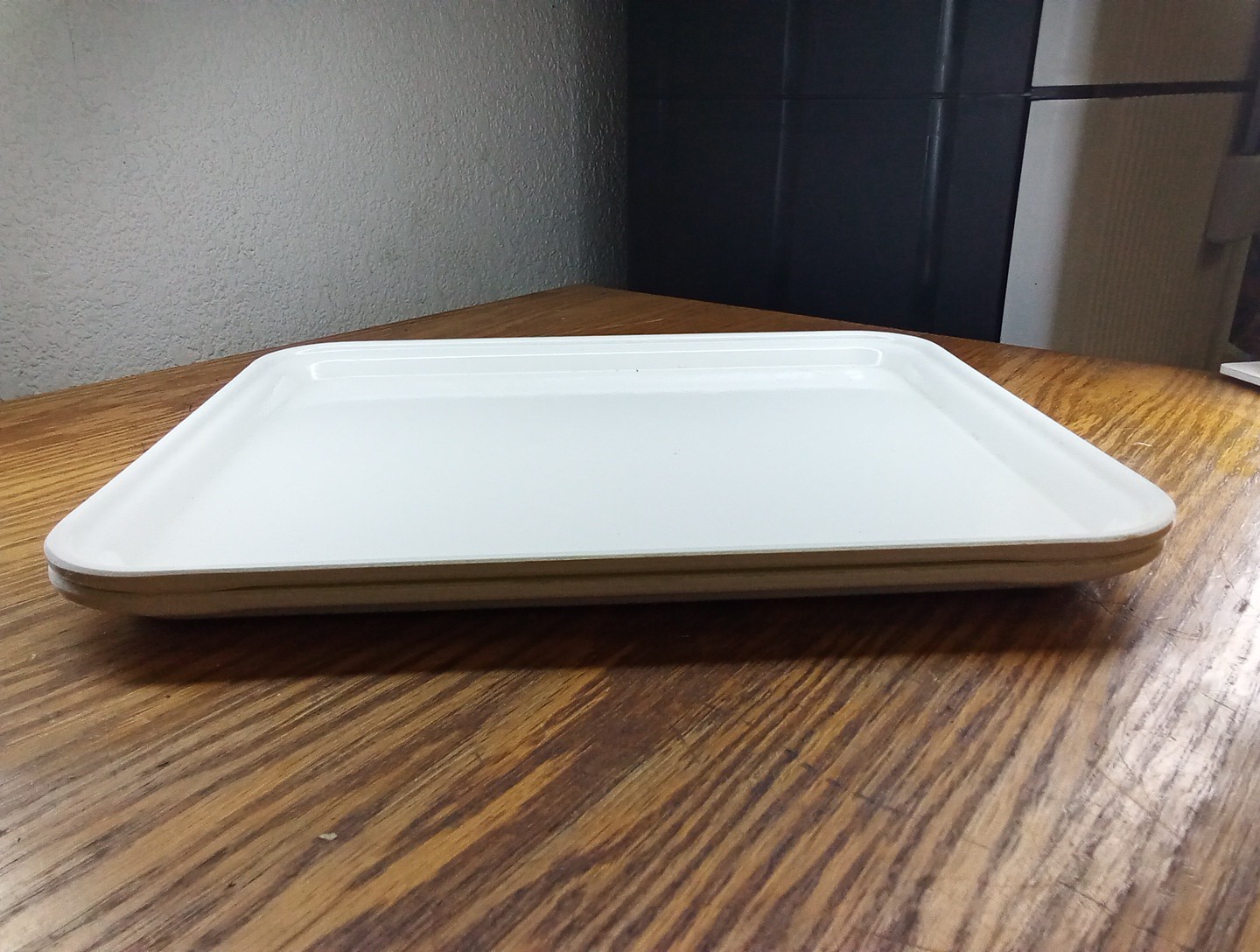 Lot Of 2 Cambro Fiberglass Camtrays 10.50×12.75 White