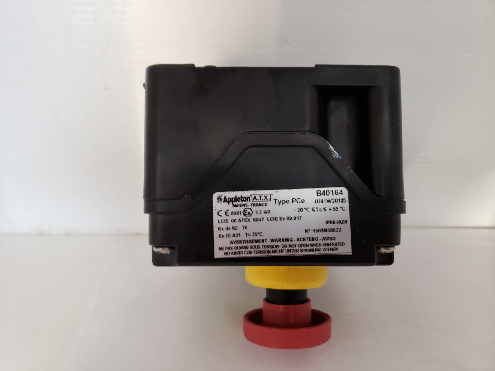 APPLETON B40164 EMERGENCY STOP BUTTON PUSHBUTTON SWITCH