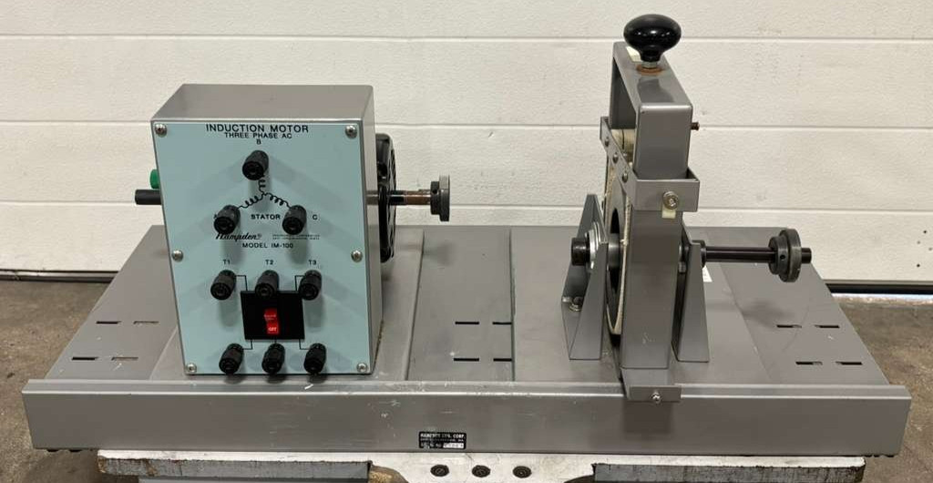 Hampden Two-Machine Bedplate Training System Model H-MGB-100-DG, IM-100, PB-100