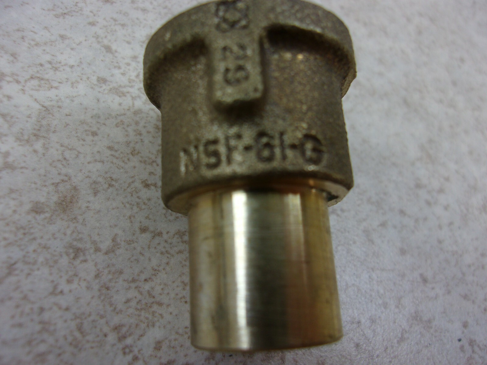 LOT OF 8 NSF-61-G, BRASS FITING 1/4NPT TO 1/2″ I.D. SWEAT ON ADAPTOR, F0359