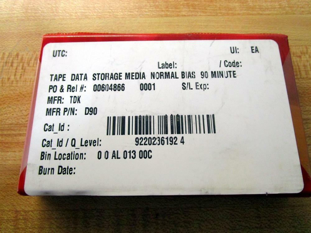 TDK D90 Storage Media Tape (Pack of 12)